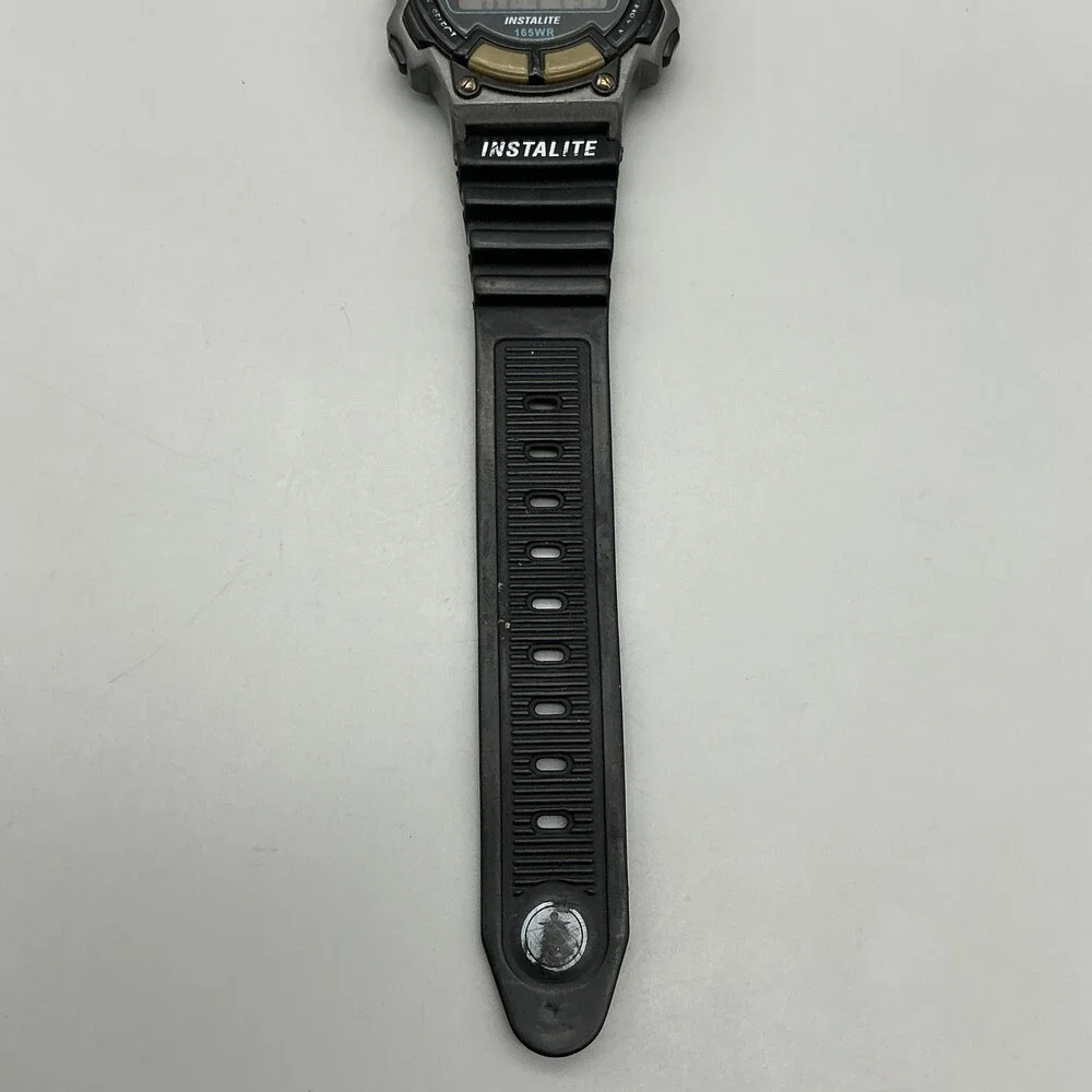 Armitron All-Sport Instalite Mens Watch 40mm Green Digital Alarm 40/6595